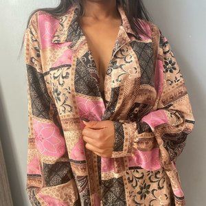 Vintage Patterned Blouse